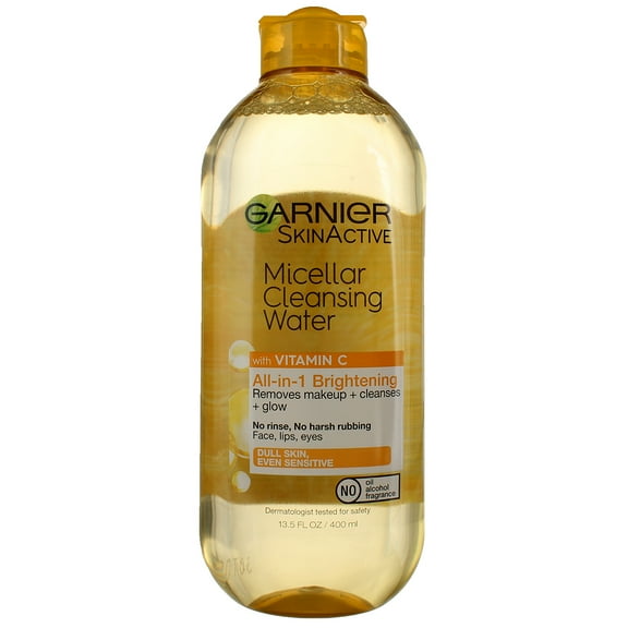 Garnier SkinActive Micellar Cleansing Water with Vitamin C, , 13.5 fl. oz. (Pack of 3)