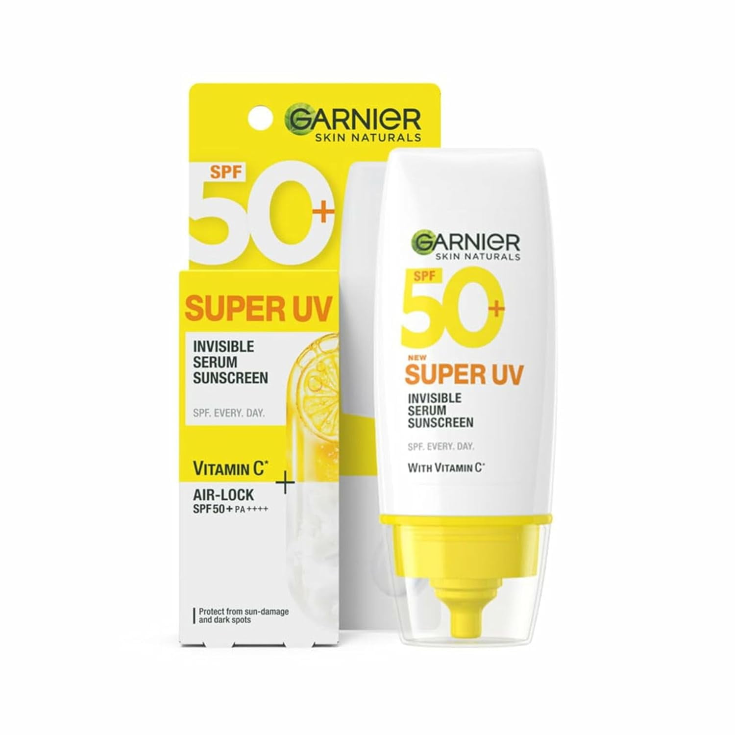 Garnier Super UV Invisible Serum Sunscreen SPF 50 PA++++ UVA/B for ...