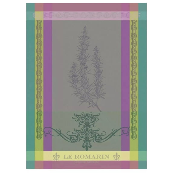 Garnier Thiebaut French Country Kitchen Tea Towel Brin De Romarin Orchidee