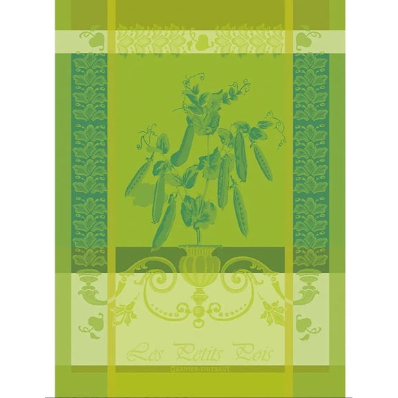 Garnier Thiebaut French Kitchen Tea Towel Torchon Petits Pois Chlorophylle