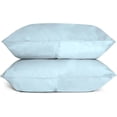 thumbnail image 1 of Garnier Thiebaut Standard/Queen Pillow Cases Set-2 Sunrise Sky Blue Sateen 420 Thread Count by Bombacio Linens, 1 of 3