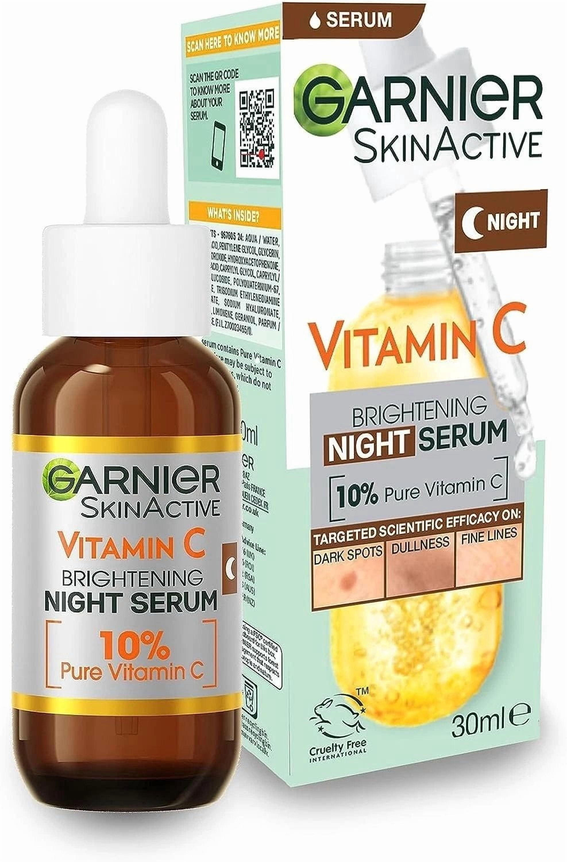 Garnier Vitamin C Night Serum 30ml - Pack of 2