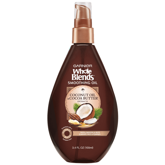Garnier Whole Blends Coconut and Cocoa Butter Hair Oil, 3.4 fl oz Travel Size