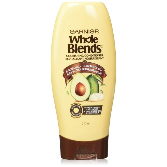 Garnier Whole Blends Nourishing Conditioner, Avocado Oil & Shea Butter Extracts, 12.50 Ounce