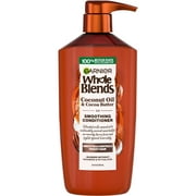 Garnier Whole Blends Frizz Control Conditioner with Coconut Oil Cocoa Butter, All Hair Types 26.6 fl oz