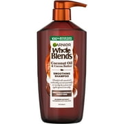 Garnier Whole Blends Frizz Control Shampoo, Coconut Oil Cocoa Butter, All Hair Types 28 fl oz