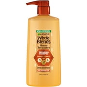 Garnier Whole Blends Honey Treasures Repairing Shampoo for Dry, Damaged Hair, 28 fl oz