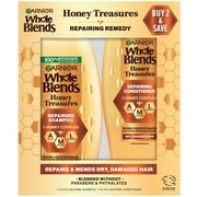 Garnier Whole Blends Honey Treasures Shampoo and Conditioner Set, For Damaged Hair, 1 kit