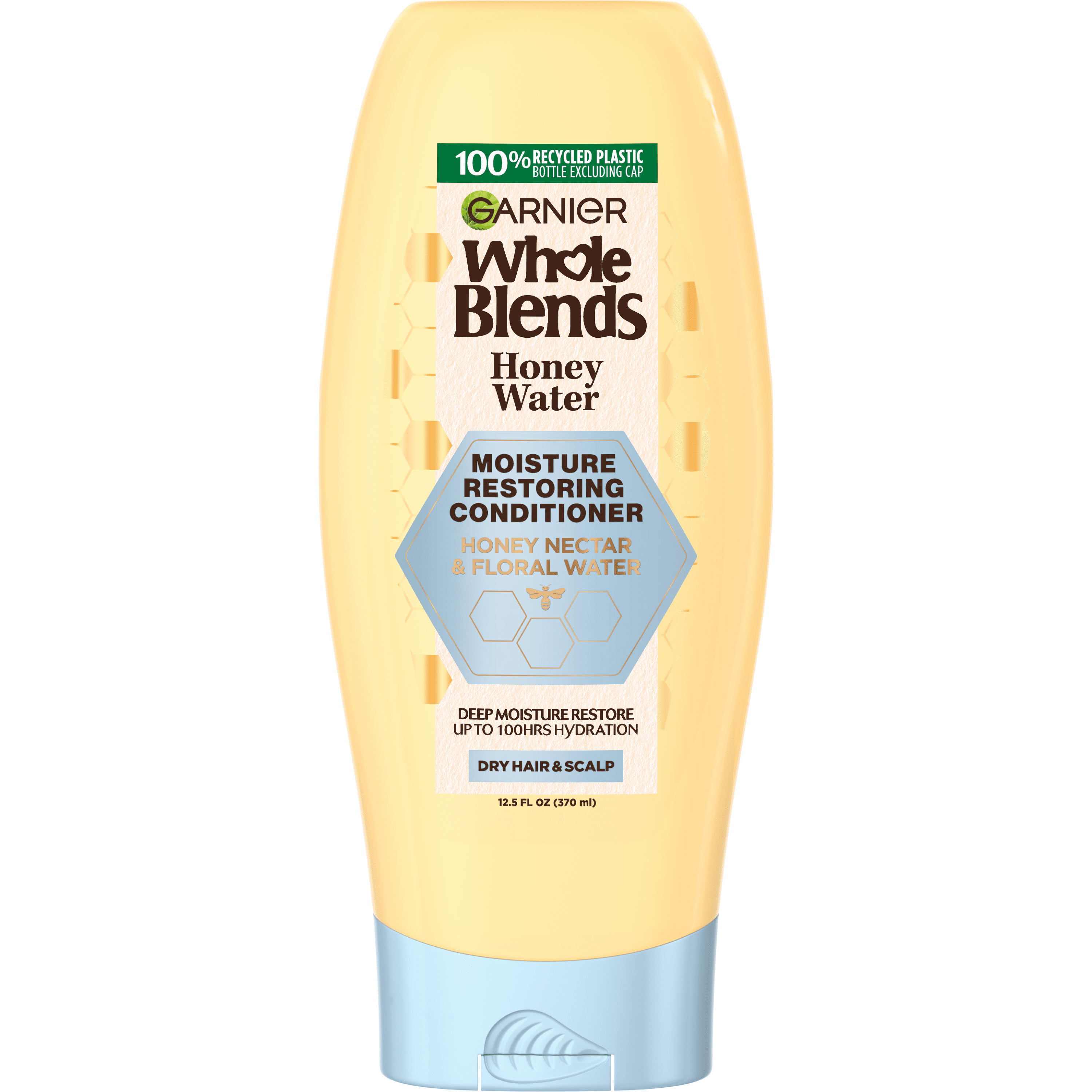 Garnier Whole Blends Honey Water Moisture Restoring Conditioner, Dry Hair, Squeeze, 12.5 fl oz