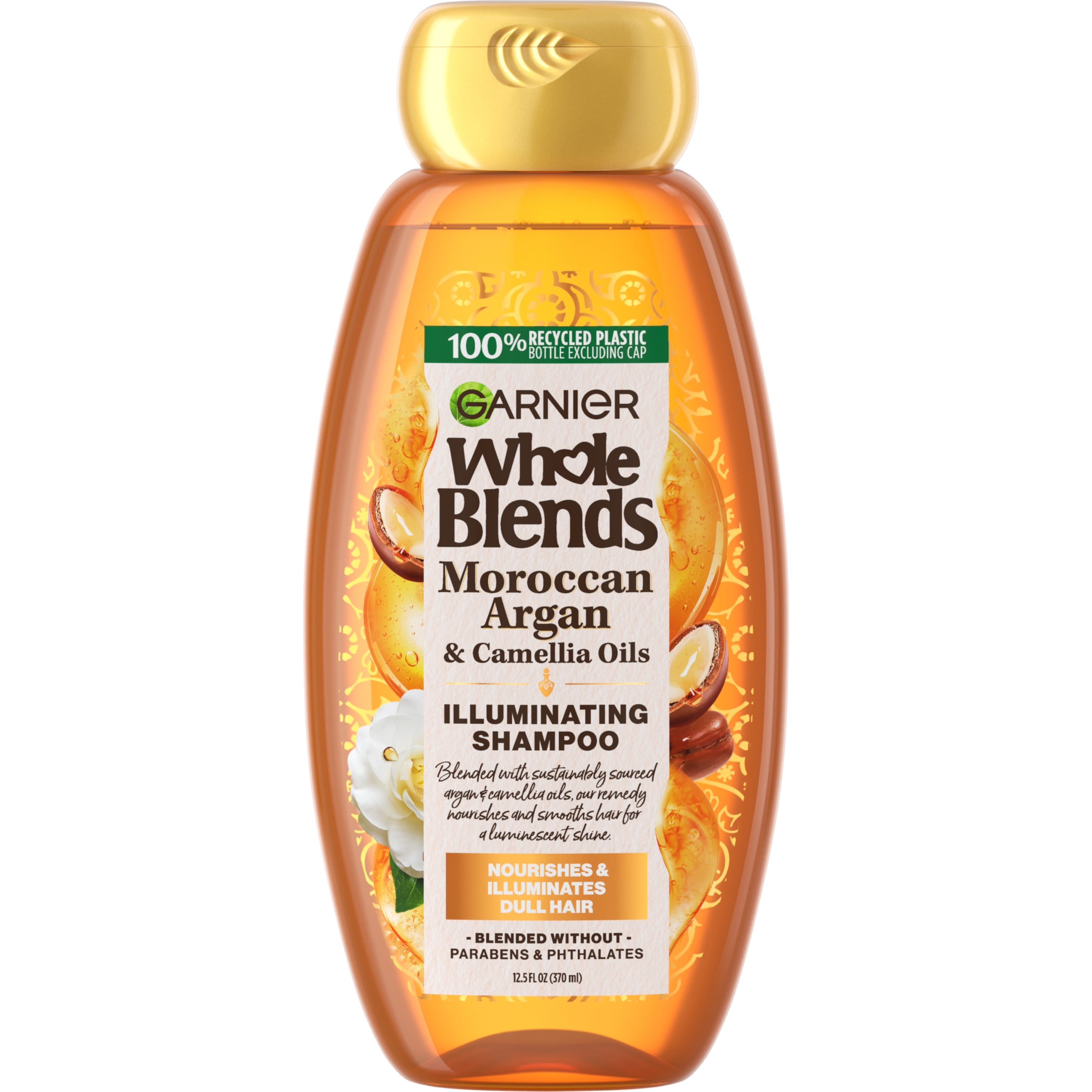 Garnier Whole Blends Illuminating Shampoo with Moroccan Argan and Camellia Oil 12.5 fl oz