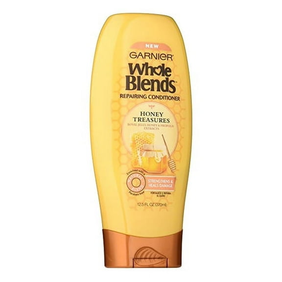 Garnier Whole Blends Repairing Conditioner Honey Treasures, Damaged Hair, 12.5 oz, 2 Pack