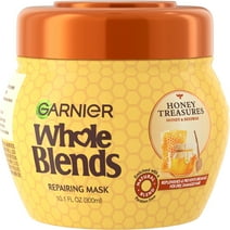 Garnier Whole Blends Repairing Mask with Royal Jelly Honey Propolis Extracts, 10.1 fl oz