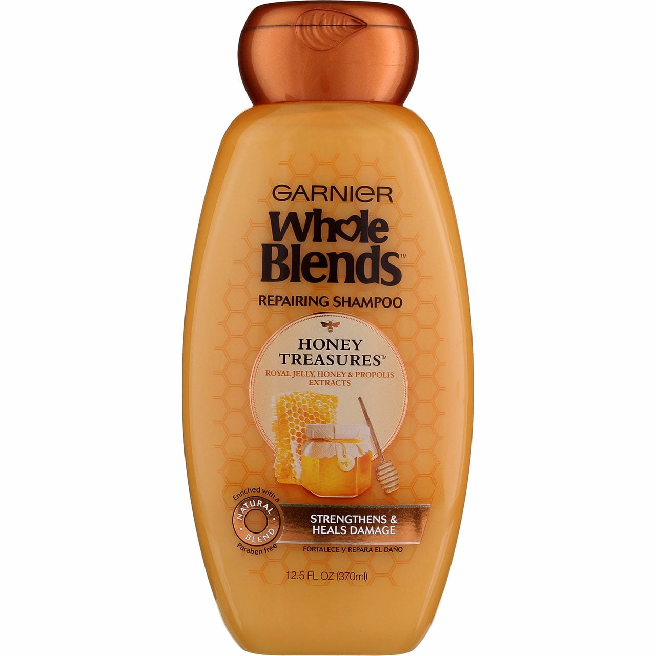 Garnier Whole Blends Repairing Shampoo, Honey Treasures Extracts 12.50 oz (Pack of 2)