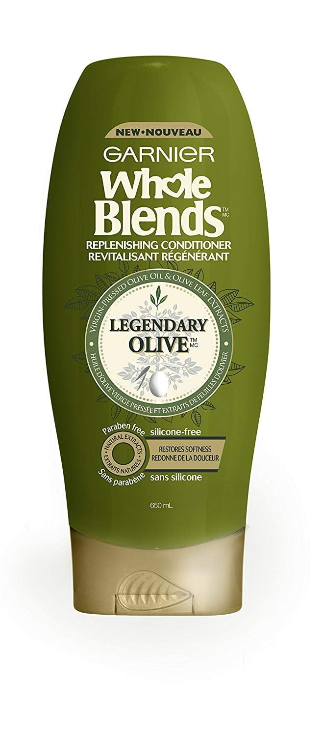 Garnier Whole Blends Replenishing Conditioner Legendary Olive, Dry Hair, 22 fl. oz.