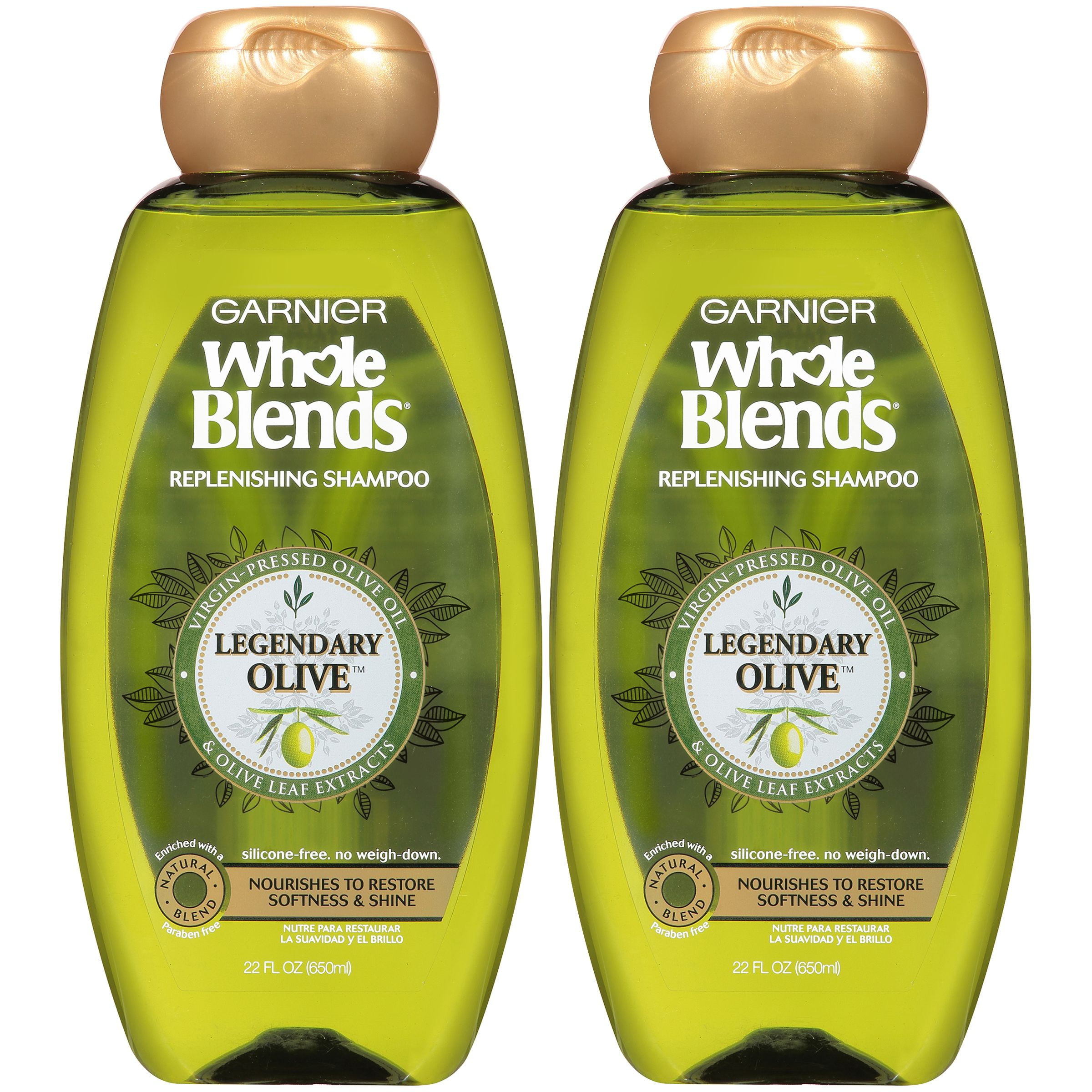 Garnier Whole Blends Replenishing Shampoo Legendary Olive, For Hair, 2 count - Walmart.com