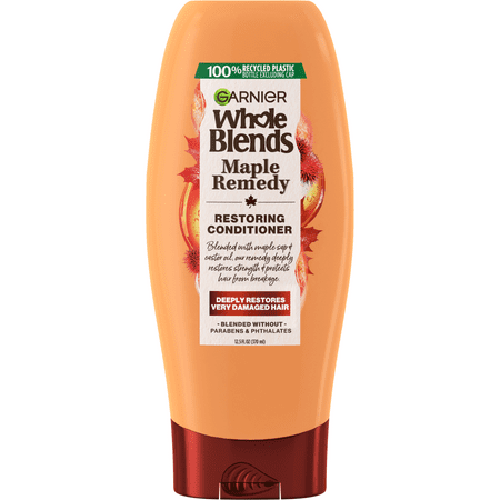 Garnier Whole Blends Restoring Repairing Conditioner Maple Remedy, All Hair Types, 12.5 fl. oz.