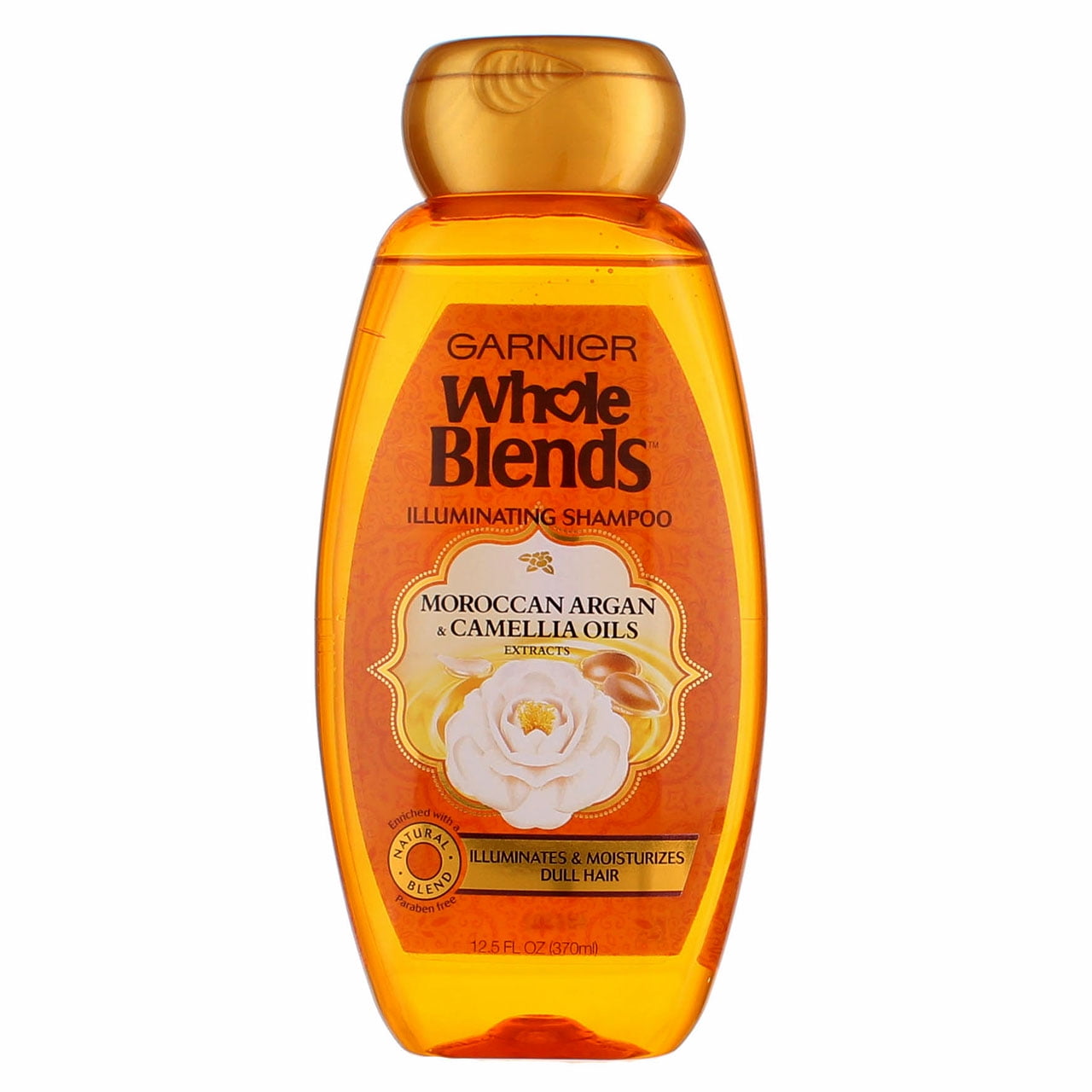 Garnier Whole Blends Shampoo with Moroccan Argan & Camellia Oils Extracts, For Dry Hair, 2 count
