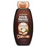 Garnier Whole Blends Smoothing Shampoo, Coconut Oil & Cocoa Butter Extracts 12.50 oz Pack of 2