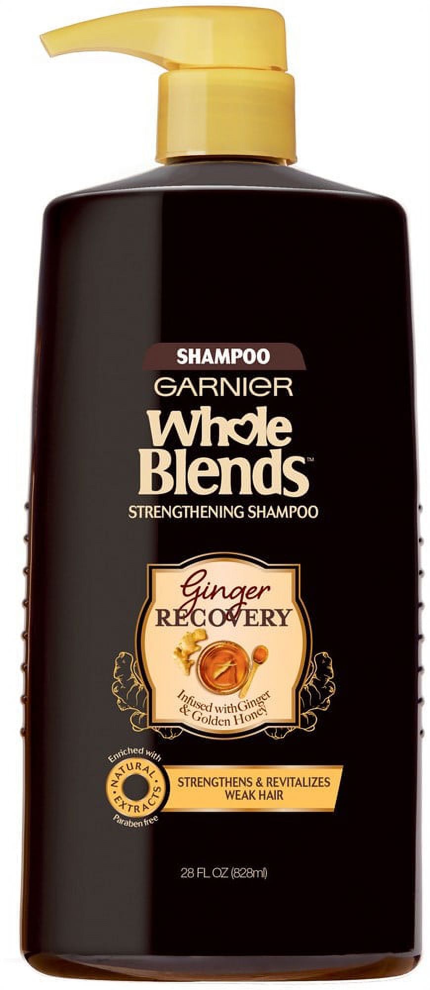 Garnier Whole Blends Strengthening Shampoo with Ginger and Golden Honey, 28 fl oz - image 1 of 3