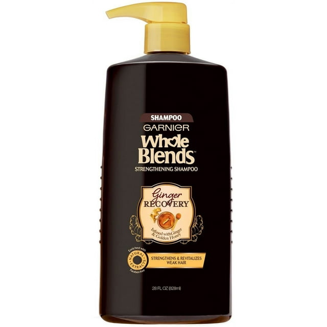 Garnier Whole Blends Strengthening Shampoo with Ginger and Golden Honey, 28 fl oz
