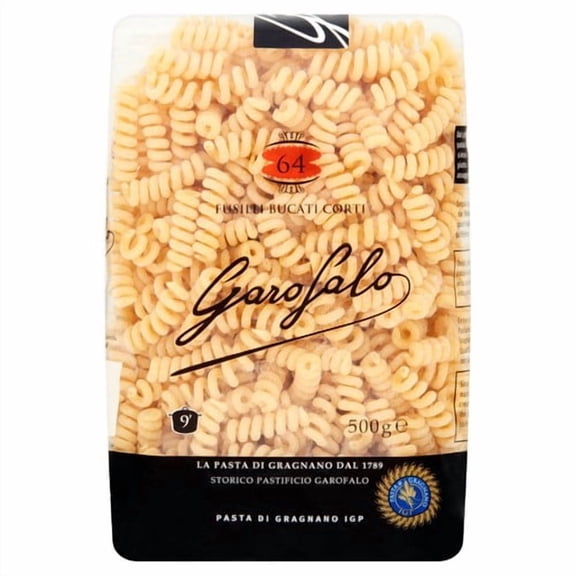 Garofalo Fusilli Bucati Corti Pasta 500g, British Import (Pack of 3)