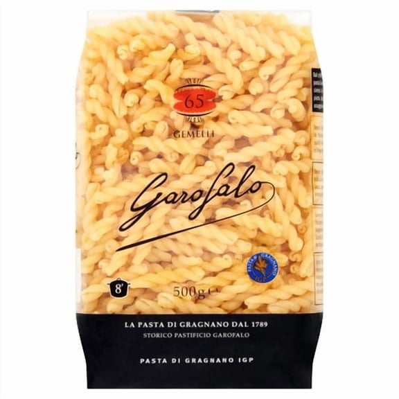 Garofalo Gemelli Pasta 500g, British Import (Pack of 3)