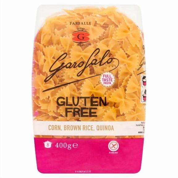 Garofalo Gluten Free Farfalle Pasta 400g, British Import (Pack of 3)