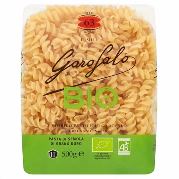 Garofalo Organic Fusilli Pasta 500g, British Import (Pack of 3)