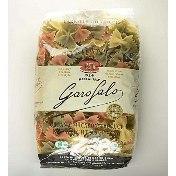 Garofalo Organic Pasta 17.6 Oz (Farfalle Tri-color)