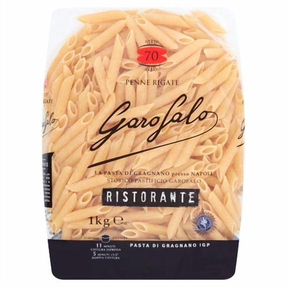 Garofalo Penne Rigate Pasta 1kg, British Import (Pack of 2)