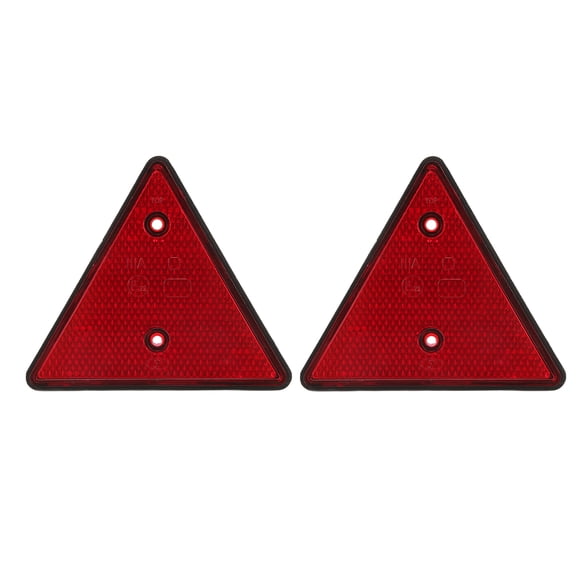 Garosa 2Pcs Truck Red Reflector, Waterproof Reflector with Double Hole for Trailer Caravan Motorhome