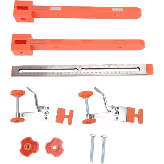 Garosa Adjustable Drawer Slide Installation Jig Kit, Stainless Steel, for Drawer Slide Types Cabinet Materials, for Hobbyists Professionals