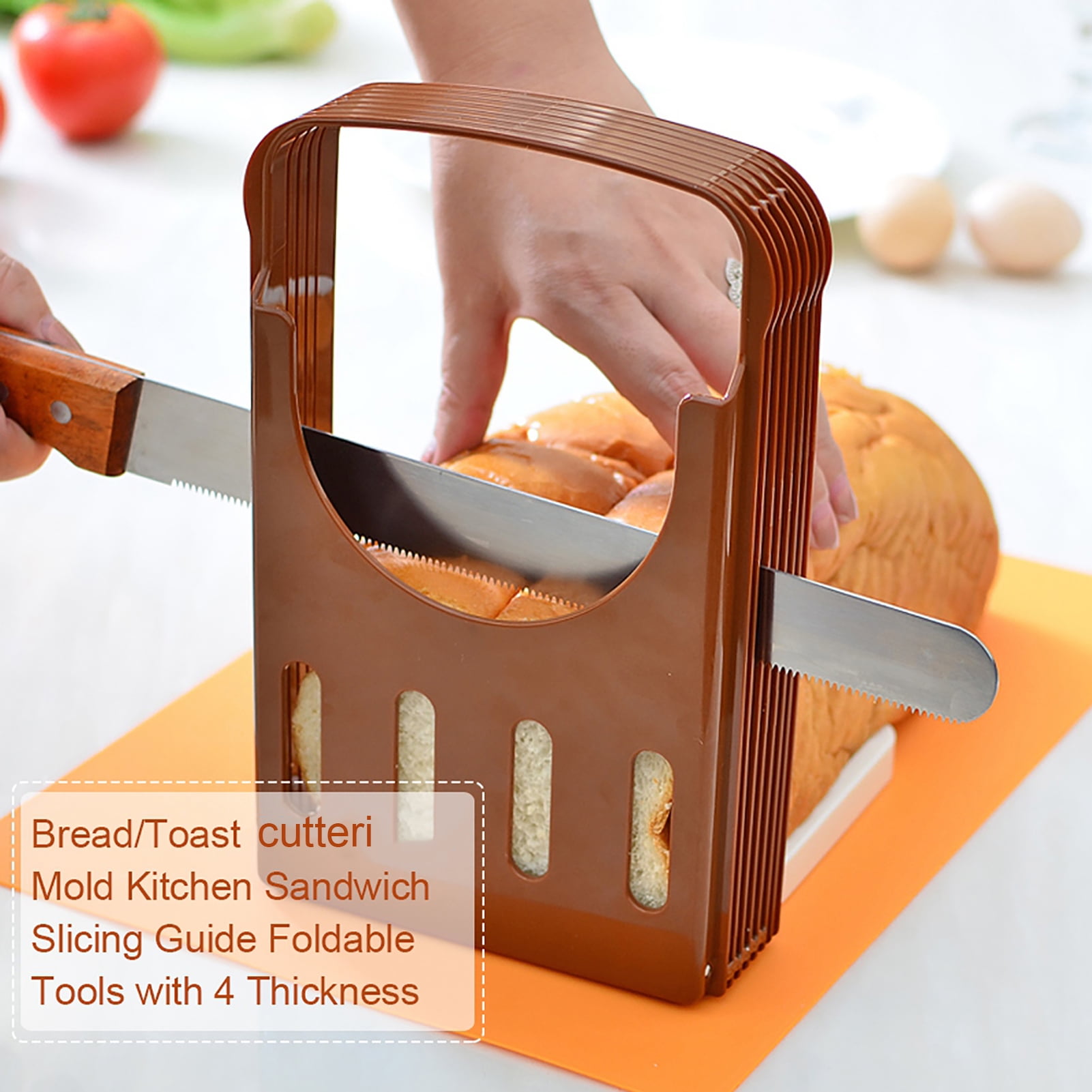 Bamboo Bread Slicer Bread Loaf Toast Cutter Mold Maker Kitchen Practical  Tool