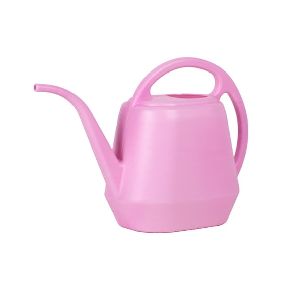 Garoy 4L Small Watering Can for Indoor Plants,Plastic Watering Jug with Comfortable Handle,Garden Watering Cans Long Spout for Indoor Outdoor Watering Plants,Succulents,Bonsai & Garden Flowers(Pink)