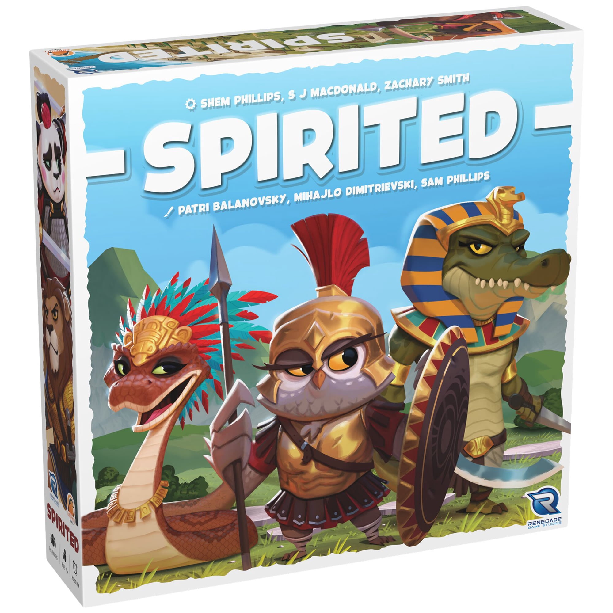 Garphill Games: Spirited - Ancient World Card-Driven Board Game, Animal Clans Forge Allegiances, Fight In Battles, Build Wonders, Ages 14+, 1-6 Player