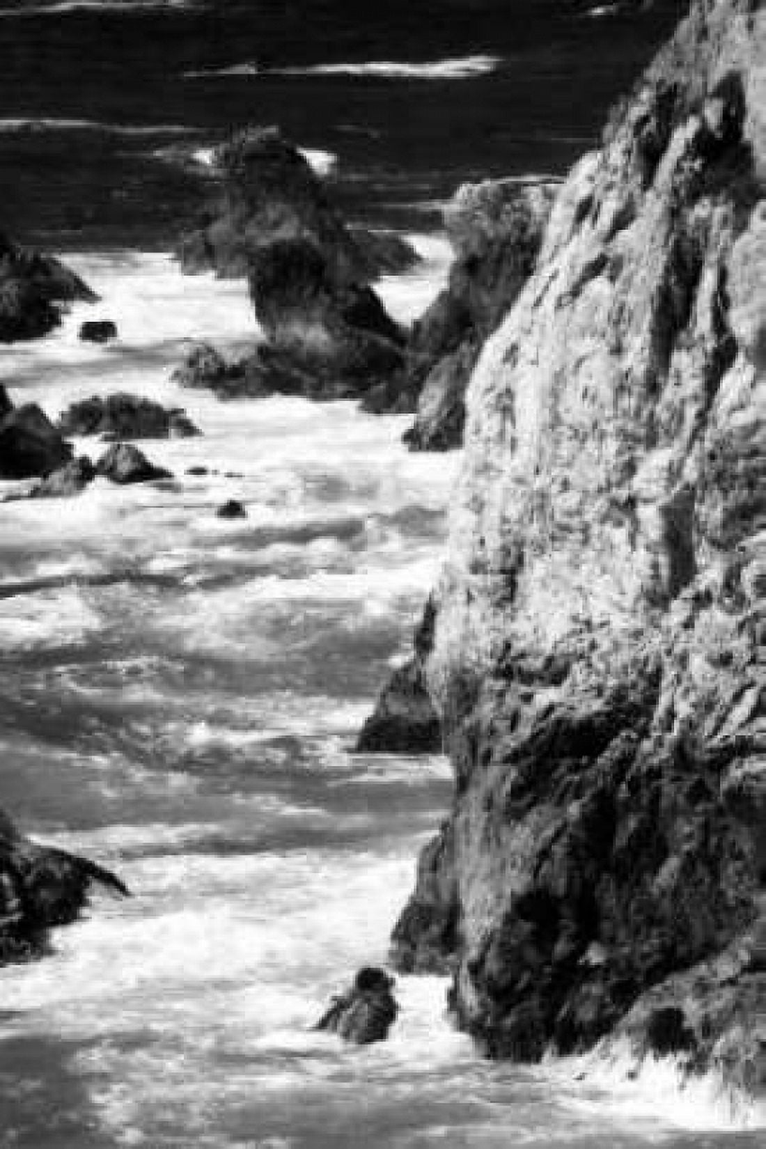 Garrapata Highlands 7 BW Canvas Art - Alan Hausenflock (12 x 18)