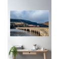thumbnail image 1 of Garreg Ddu Dam Elan Valley Poster Wall Art, Modern Wall Decor For Living Room Bedroom, 16x24 UNFRAMED, 1 of 3