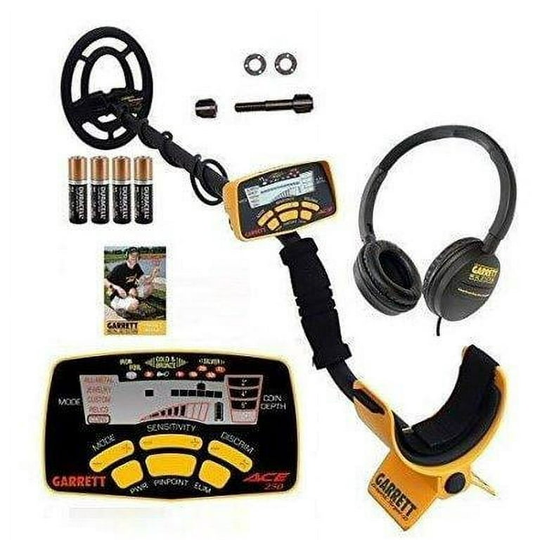 Garrett ACE 250 Metal Detector with Submersible Search Coil Plus Headphones  