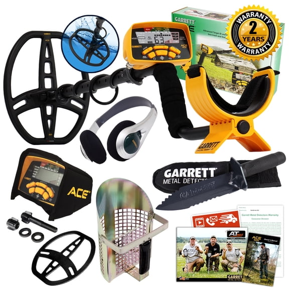 Garrett ACE 400 Black DD Coil Waterproof Metal Detector