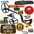 thumbnail image 1 of Garrett ACE 400 Metal Detector with Waterproof Coil Pro-Pointer AT and Carry Bag, 1 of 5