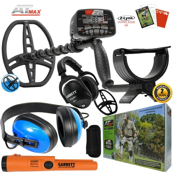 Garrett AT MAX Underwater Detector, Pro-Pointer AT Z-Lynk, Waterproof Headphones