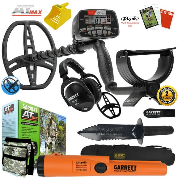Garrett AT MAX Underwater Detector w/ Pro-Pointer AT Z-Lynk, MS-3, Digger & More