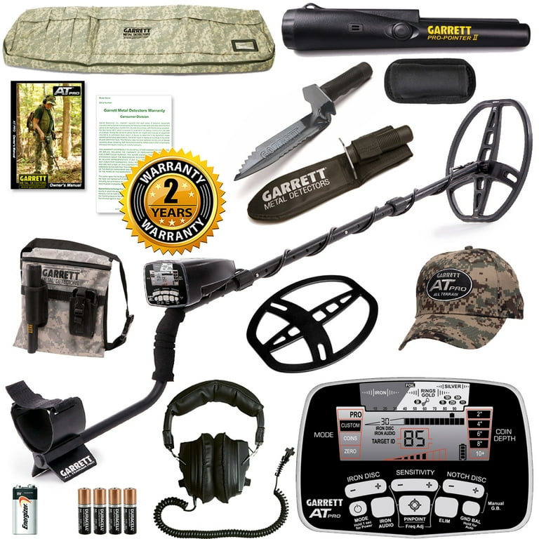 Garrett AT Pro Metal Detector Diggers Special with Pro Pointer II PinPointer