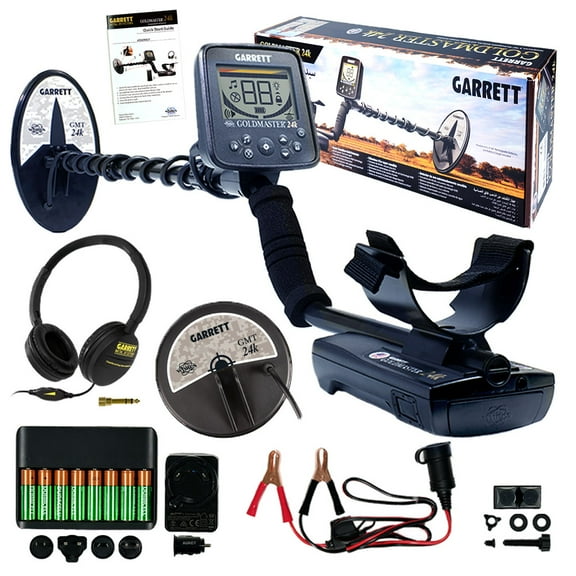 Garrett Goldmaster 24k Metal Detector w/ 6" x 10" DD & 6" Round Concentric Coils