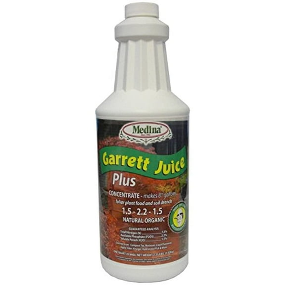 Garret Juice Plus - Powerful Liquid Plant Food - 32 fl oz Jug by Medina