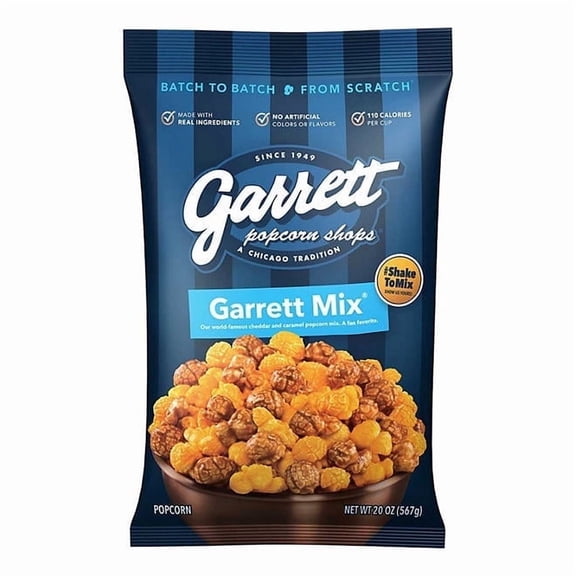 Garrett Mix Cheese and Caramel Popcorn  20 oz Bag (Single Pack)