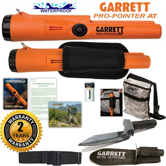 Garrett Pro Pointer AT Detector Waterproof with Camo Pouch Edge Digger and Belt