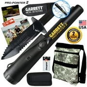 Garrett Pro Pointer II Metal Detector Pinpointer with Camo Diggers Pouch and Edge Digger