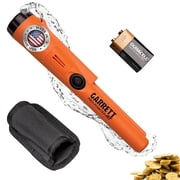 Garrett Pro-Pointer AT Waterproof Metal Detector - Made in The USA - 20ft Submersible, Orange Visibility, High Sensitivity for Nuggets & Small Targets, 3 Levels, Quick Button Adjustment