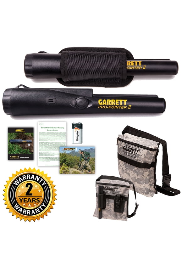 Pro-Pointer and Camo Canvas Metal Detecting Finds Recovery Bag Pouch